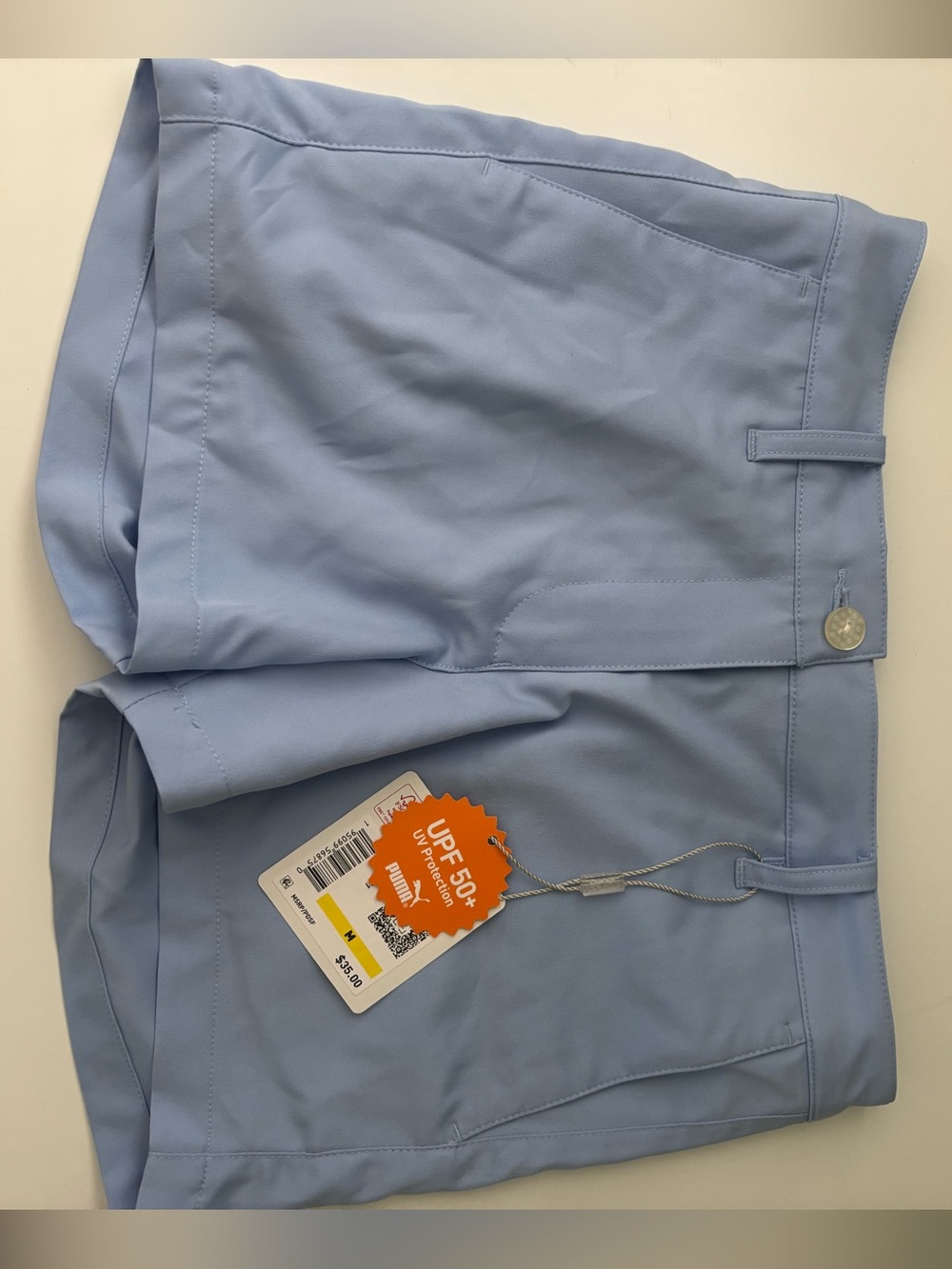 Girls UPF 50+ Light Blue Golf Shorts